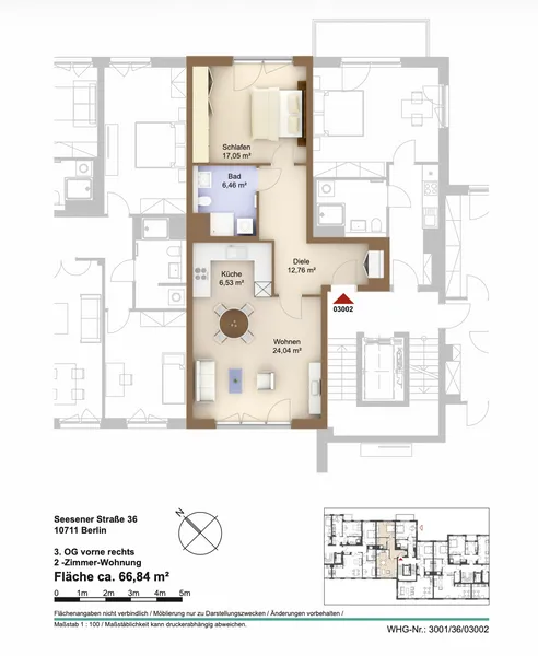 2-Zimmer-Wohnung in Berlin-Wilmersdorf — photo 1